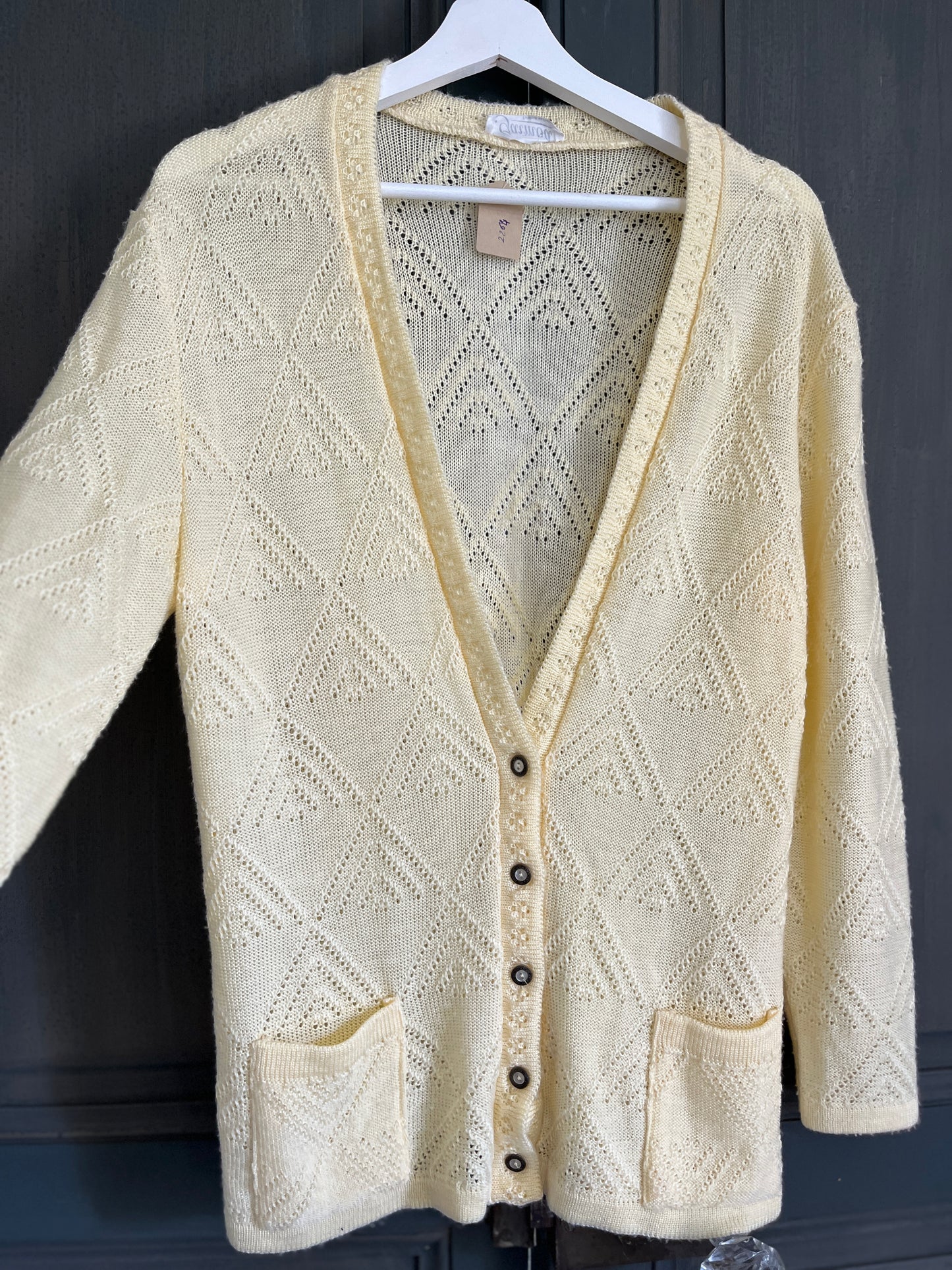 Cardigan vintage jaune T 38/40 - GAIMOD