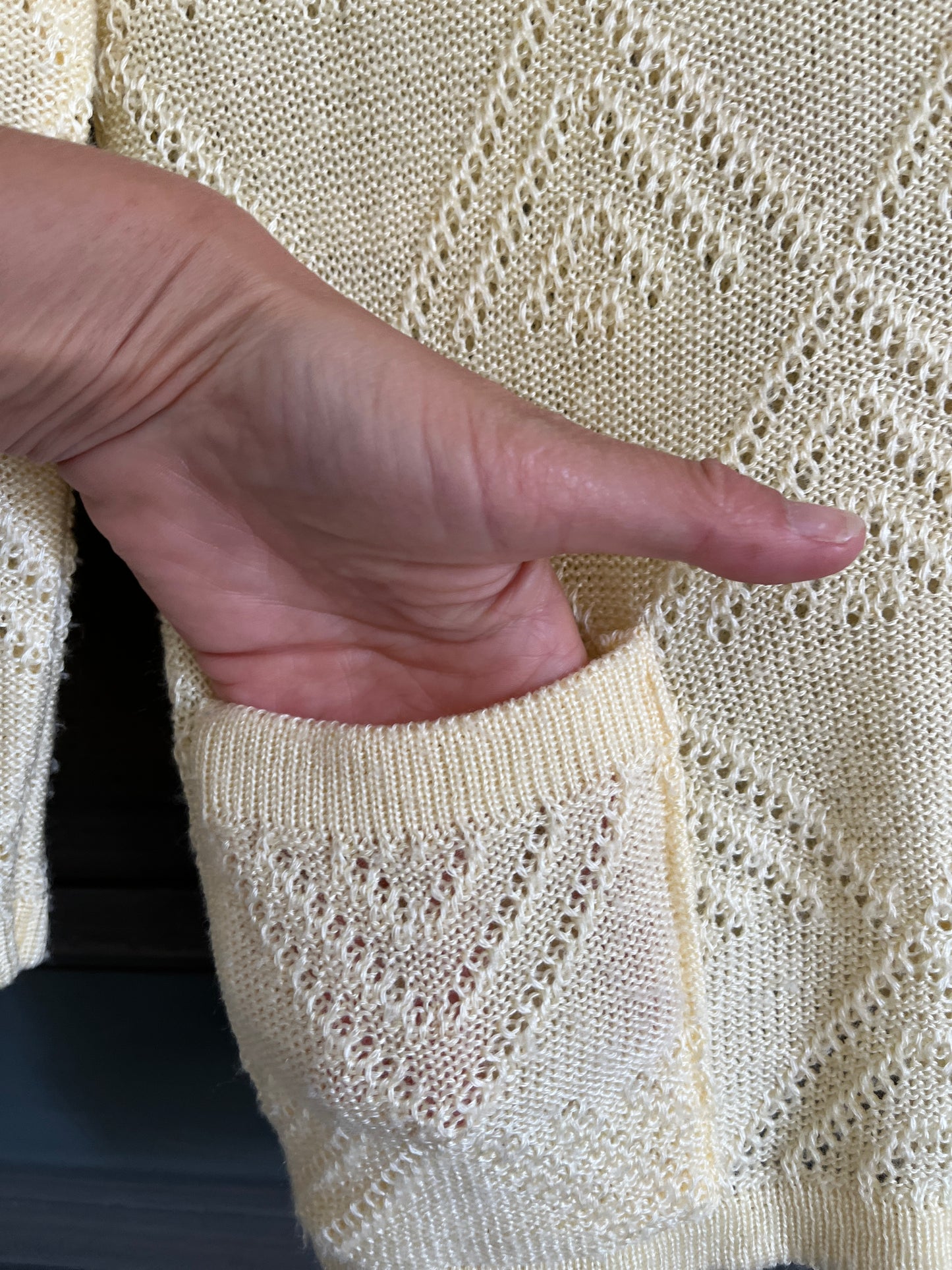 Cardigan vintage jaune T 38/40 - GAIMOD