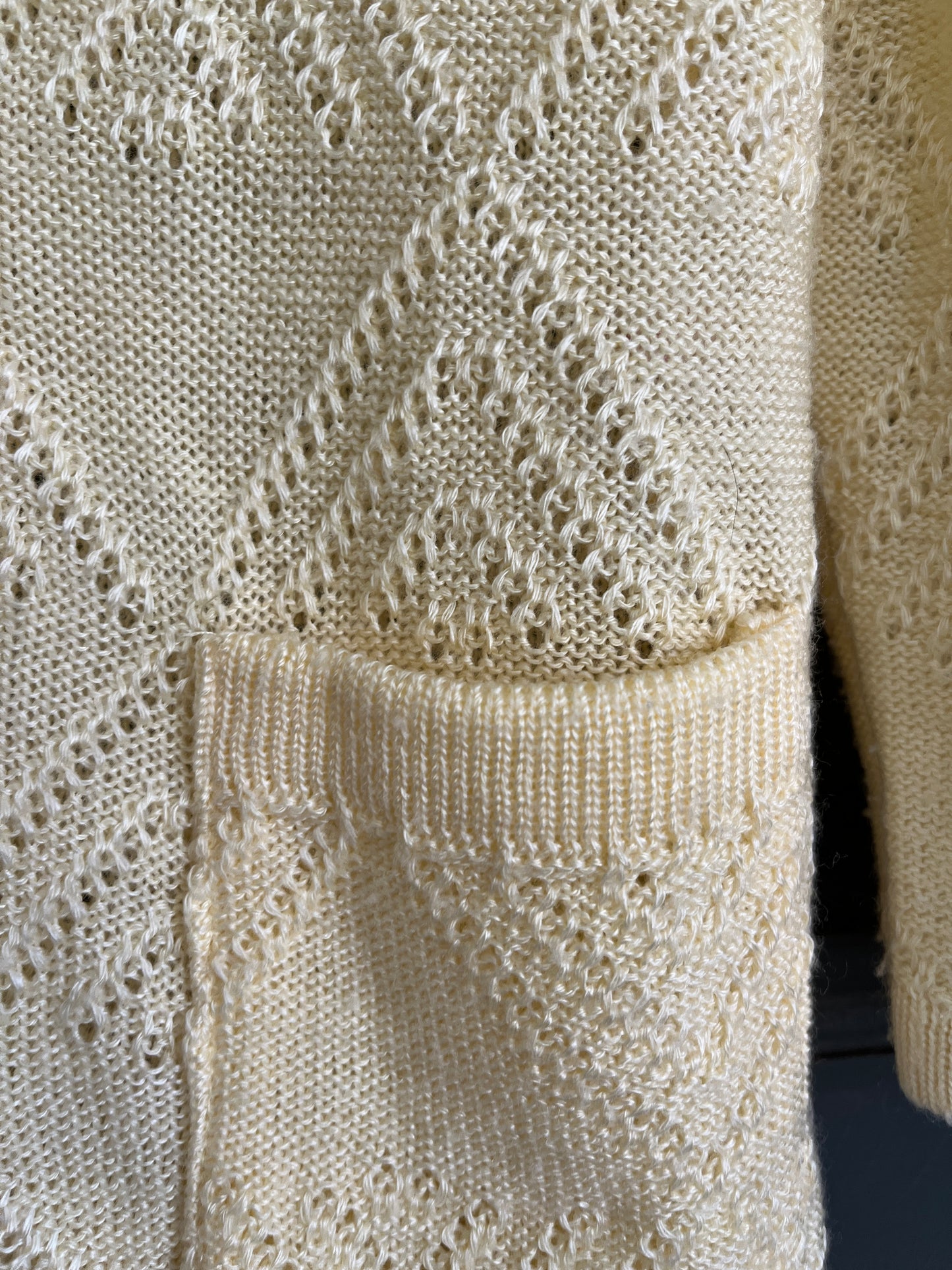 Cardigan vintage jaune T 38/40 - GAIMOD