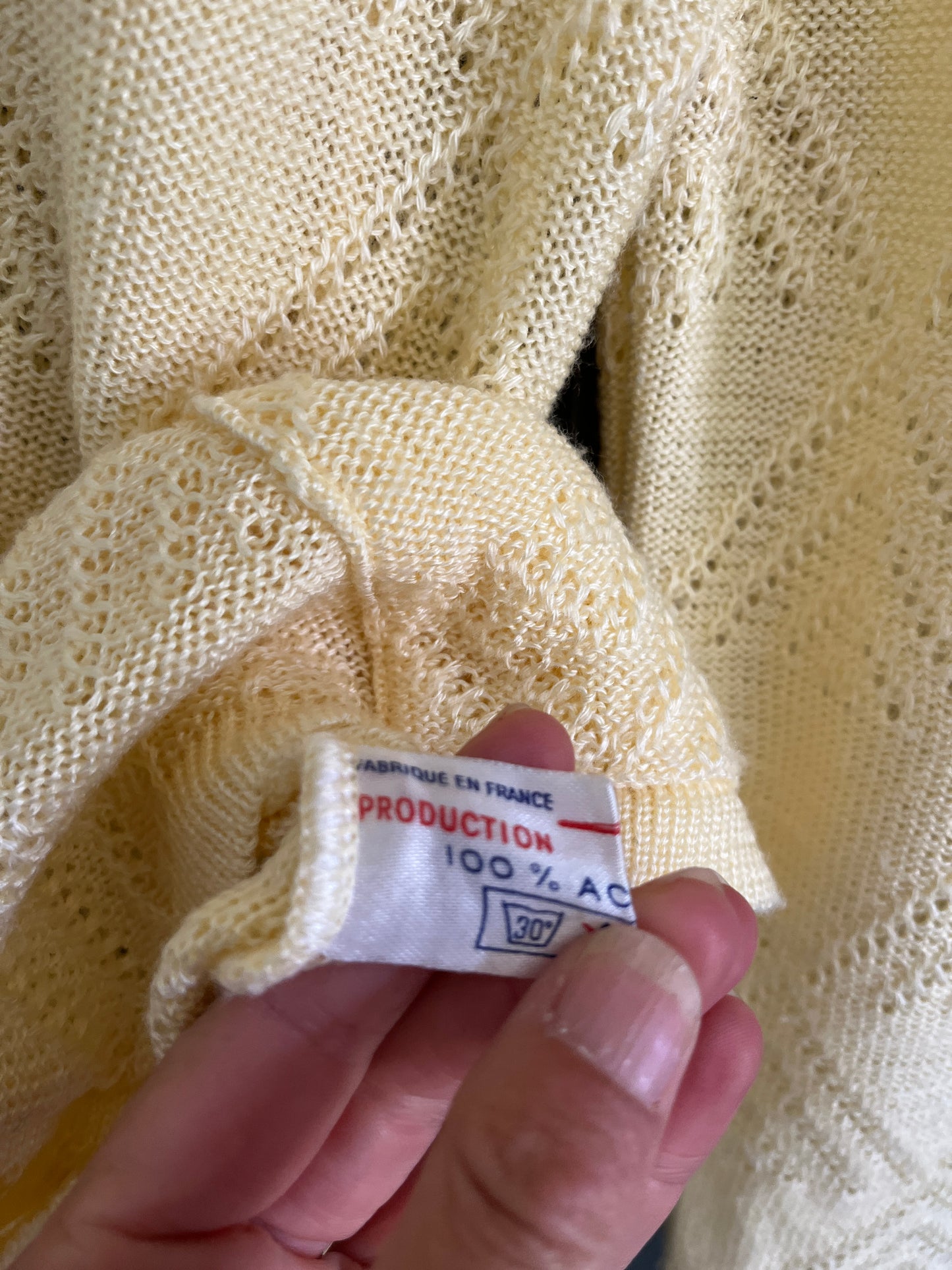 Cardigan vintage jaune T 38/40 - GAIMOD