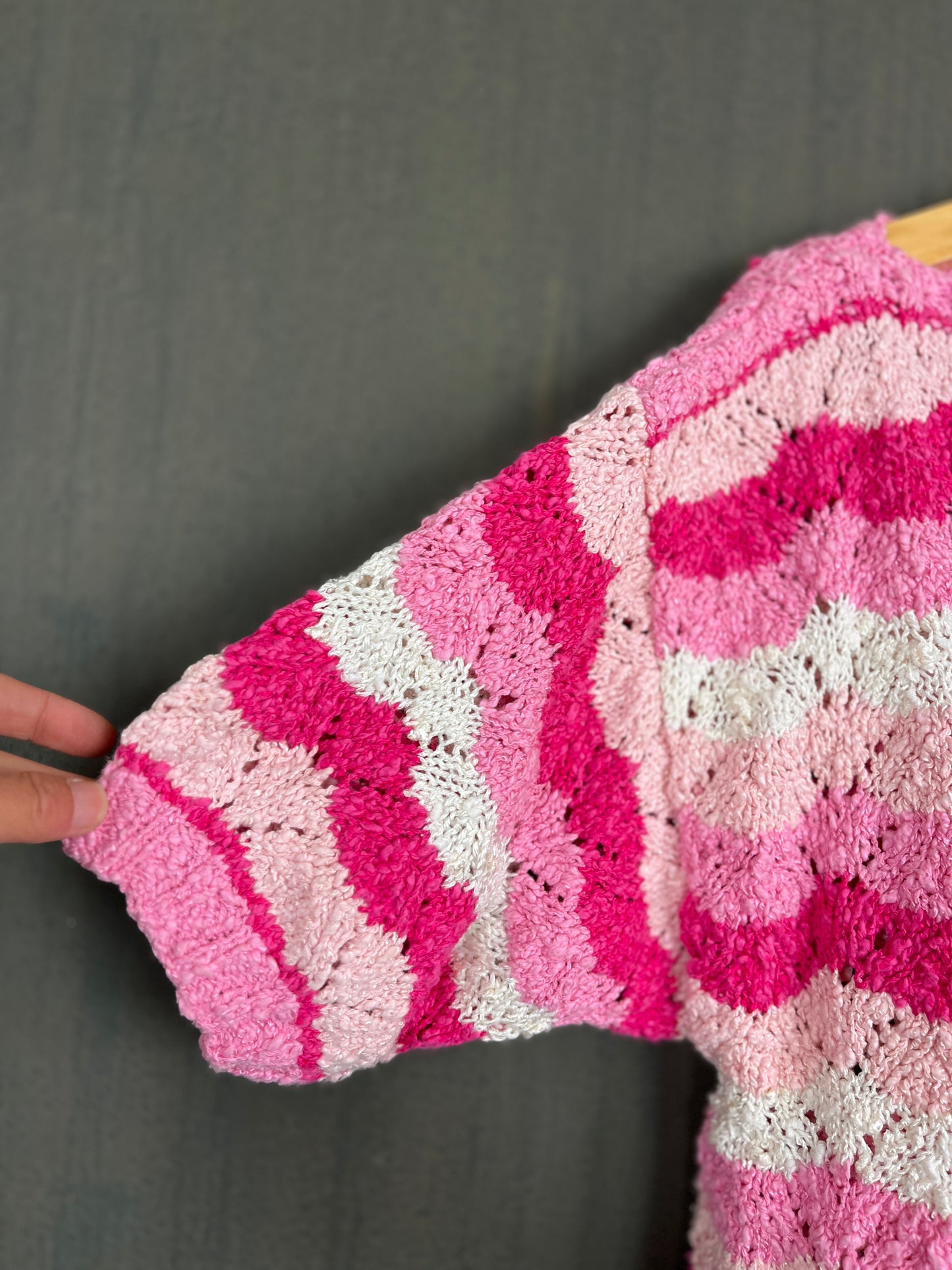 Cardigan côton taille 36 à 42 - FAIT MAIN