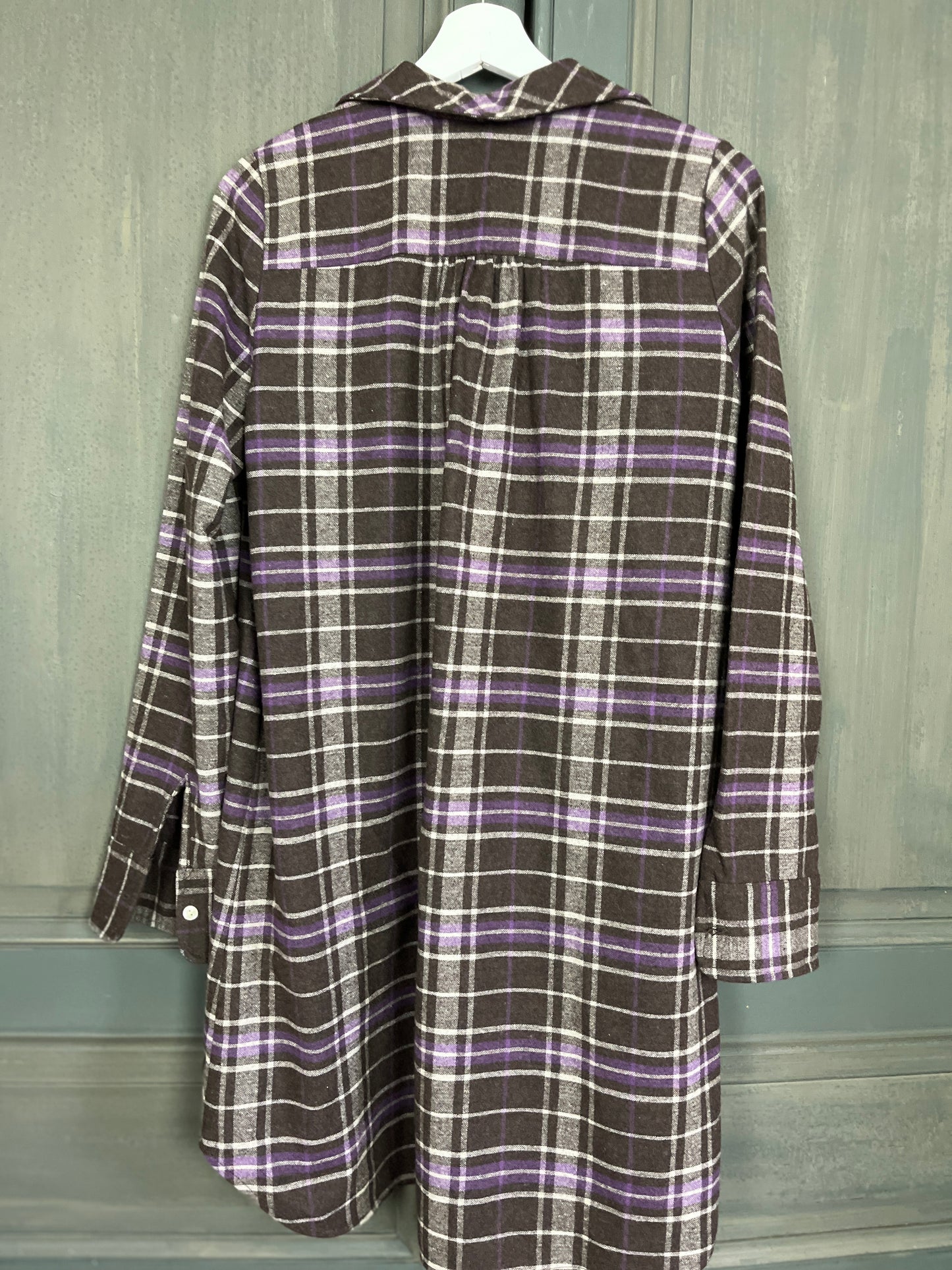 Robe chemise laine T 38/40 - MAJE
