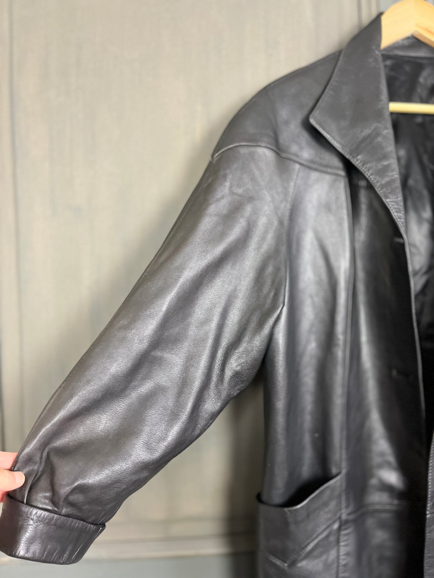 Manteau cuir années 80 T40/42 - VINTAGE