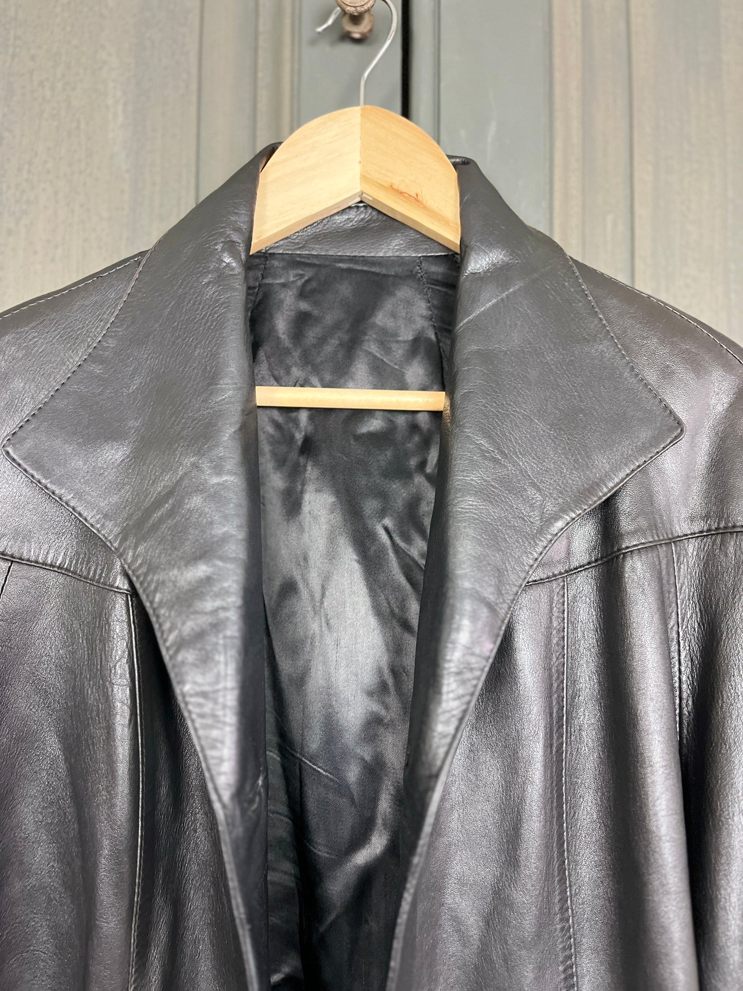 Manteau cuir années 80 T40/42 - VINTAGE
