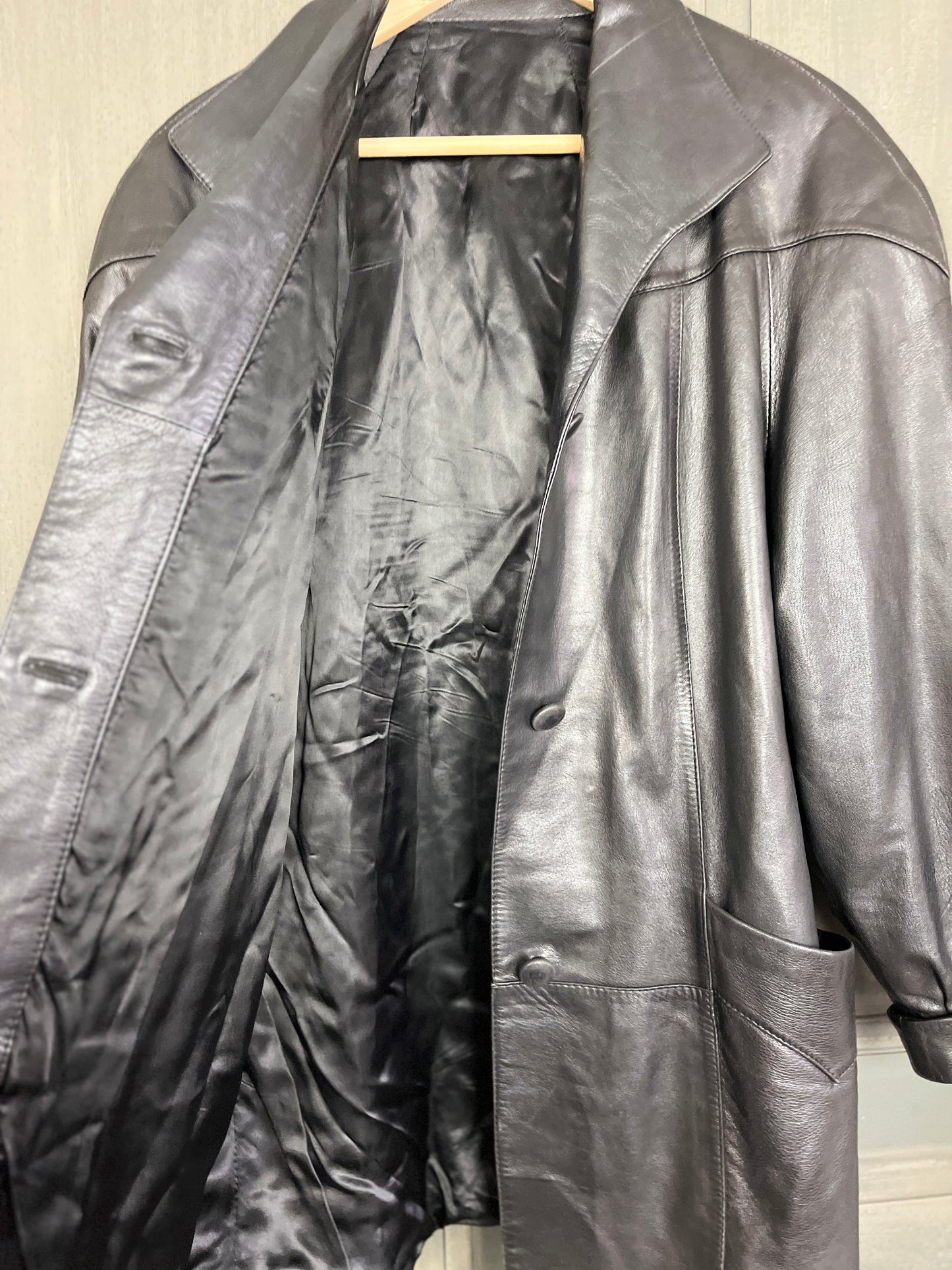 Manteau cuir années 80 T40/42 - VINTAGE