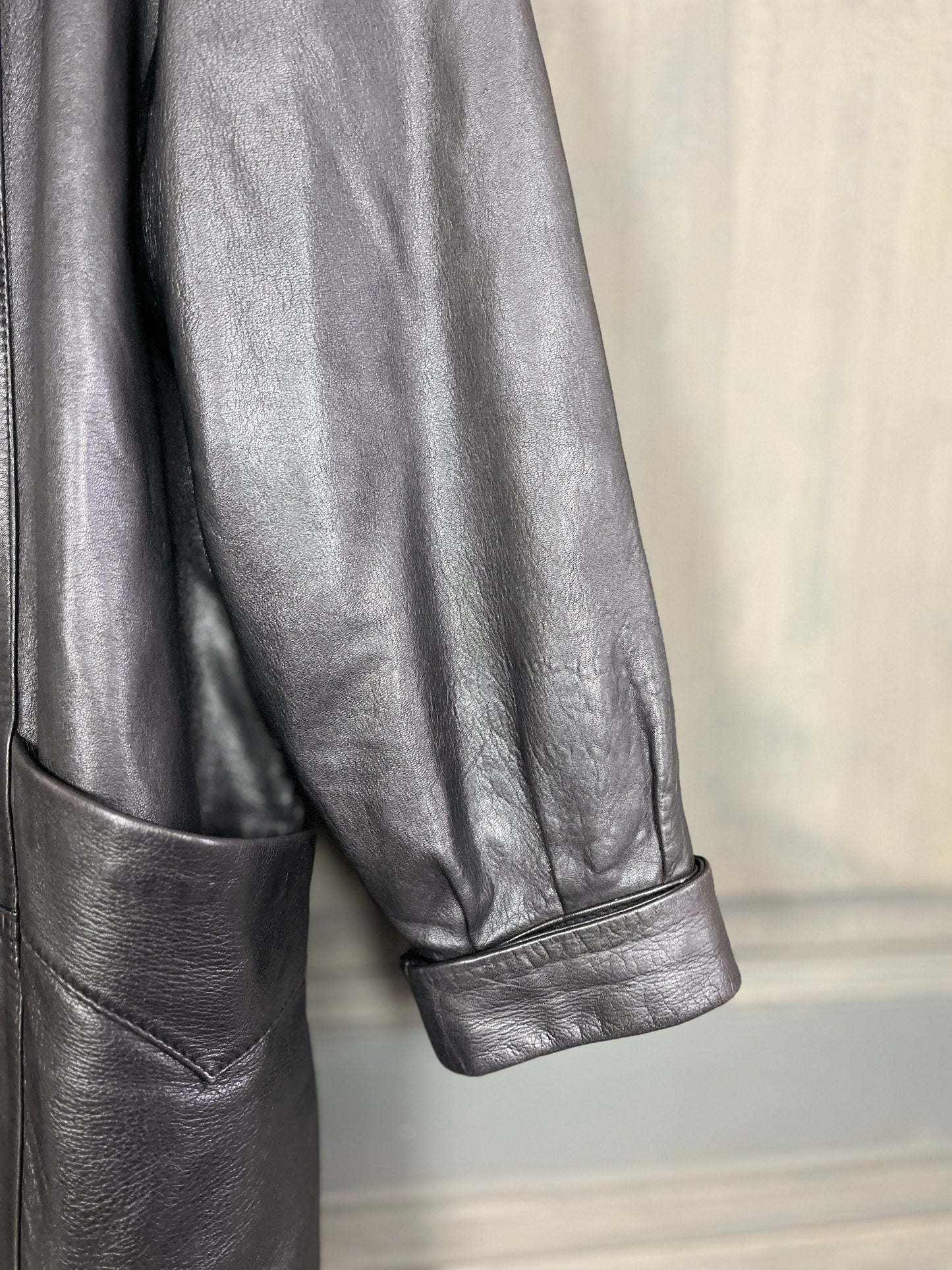 Manteau cuir années 80 T40/42 - VINTAGE