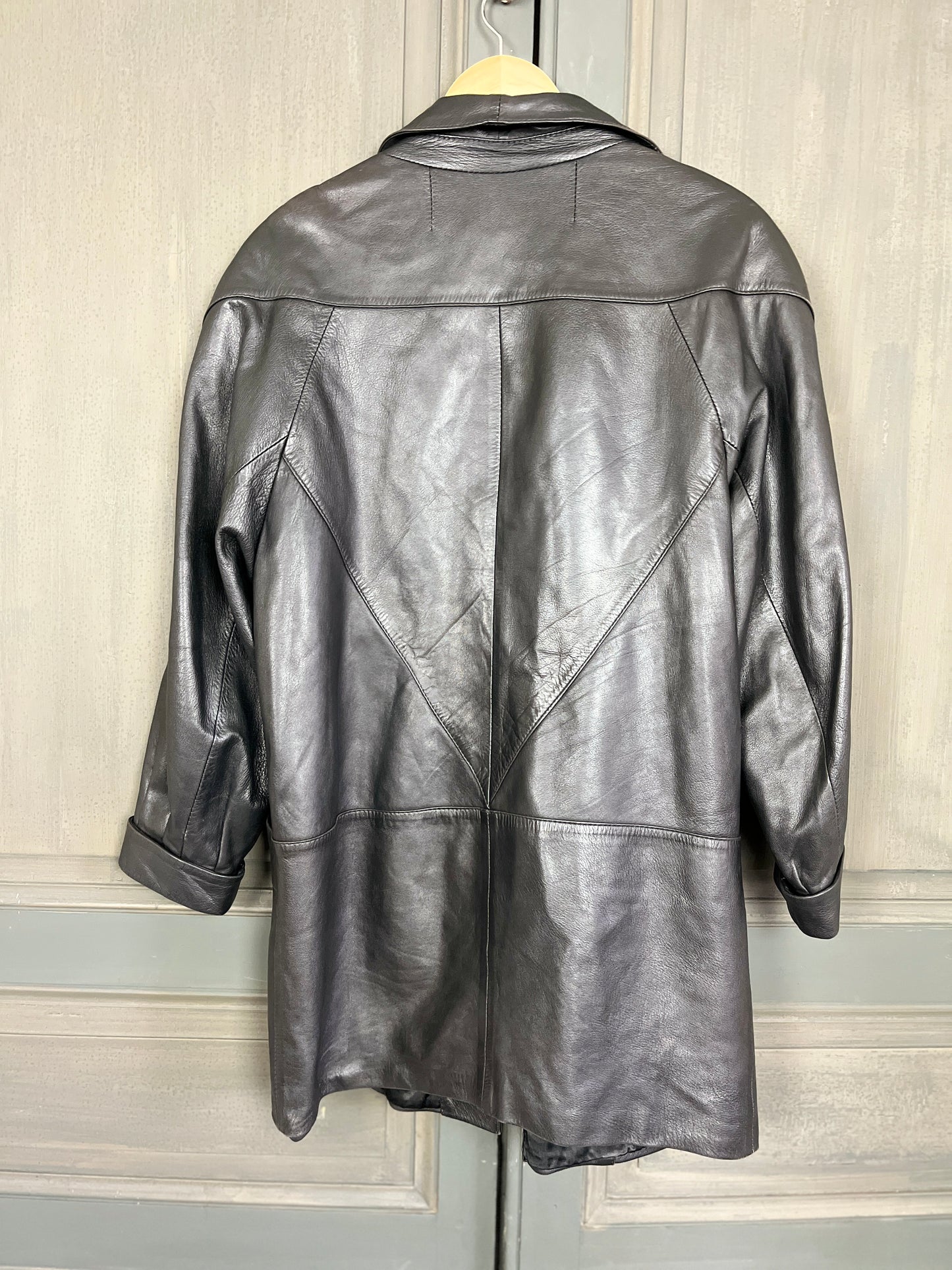 Manteau cuir années 80 T40/42 - VINTAGE