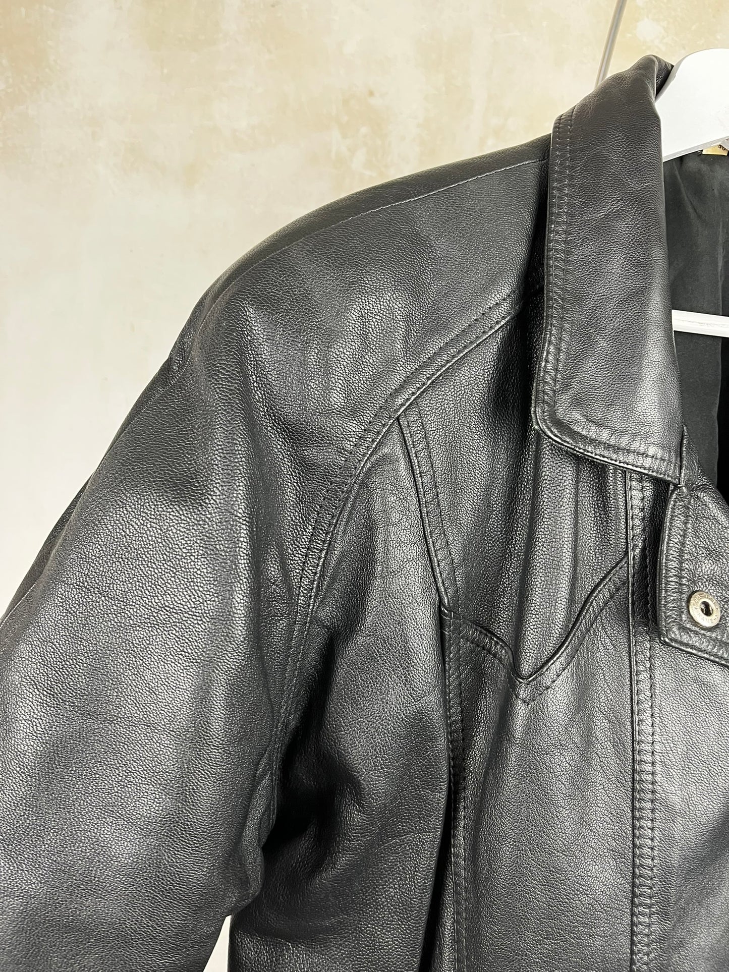 Manteau cuir taille 38/40- VINTAGE