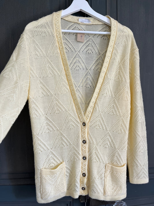 Cardigan vintage jaune T 38/40 - GAIMOD