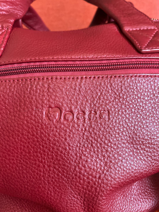 Sac à main cuir rouge - MOCCA