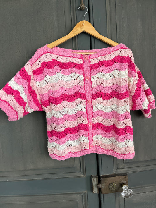 Cardigan côton taille 36 à 42 - FAIT MAIN
