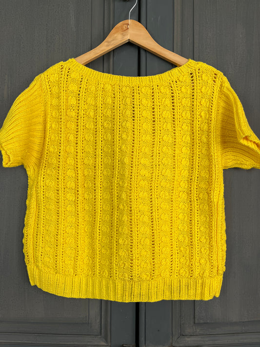 Pull coton - taille 36/40 - FAIT MAIN