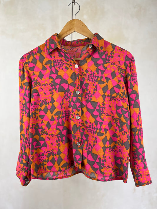 Chemise colorée Taille34/36 - VINTAGE