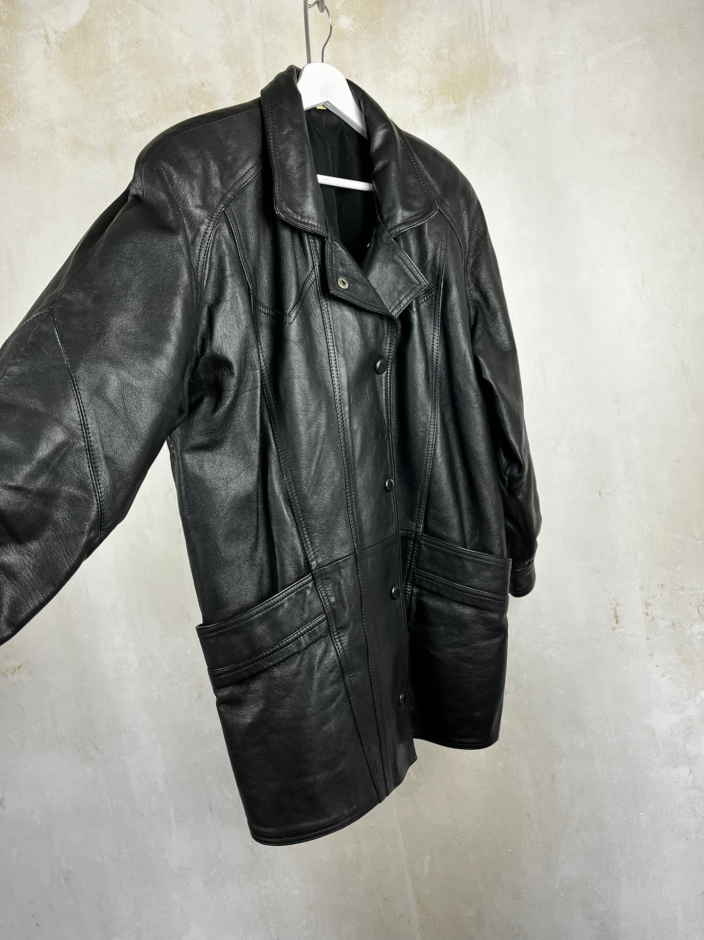 Manteau cuir taille 38/40- VINTAGE