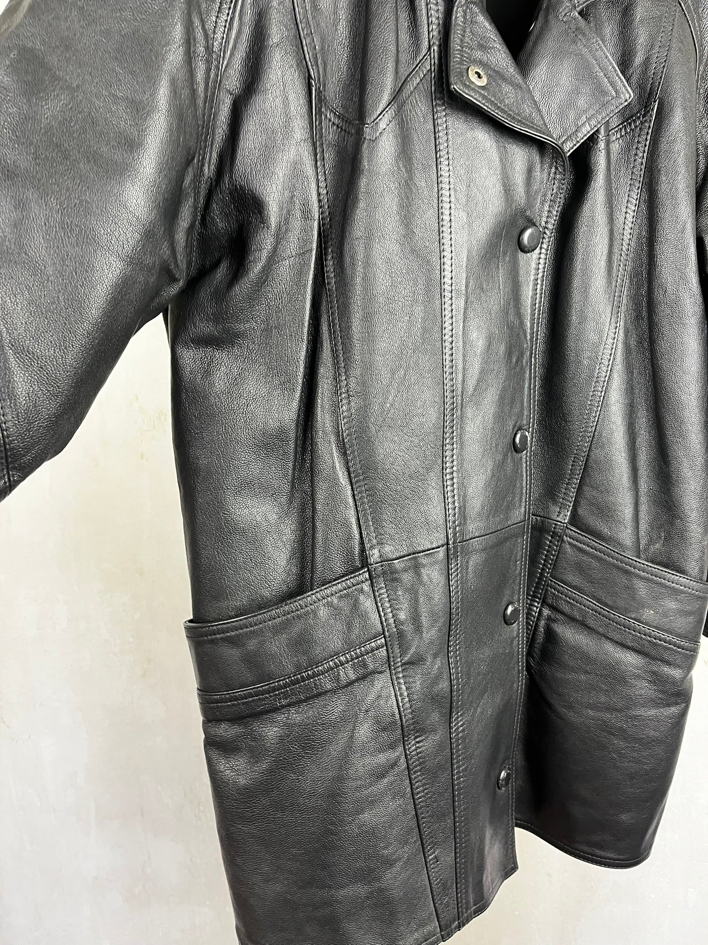 Manteau cuir taille 38/40- VINTAGE